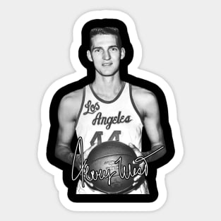 Jerry West Mr Clutch Basketball Legend Signature Vintage Retro 80s 90s Bootleg Rap Style Sticker